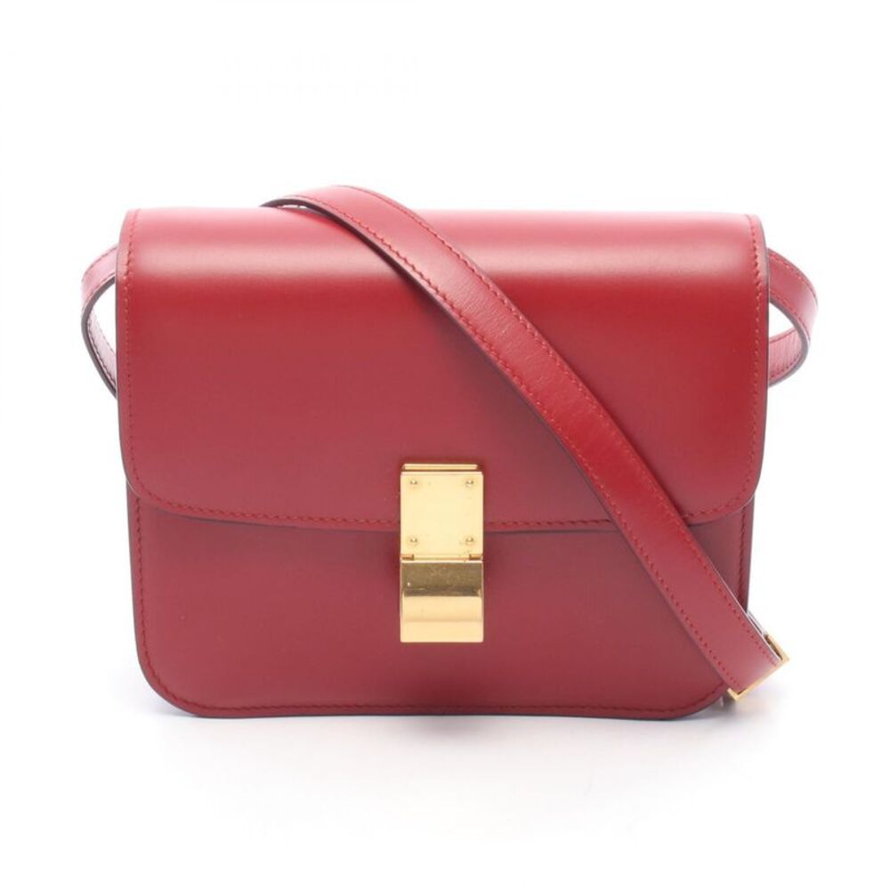 CELINE Classic Teen Box Leather Shoulder Bag